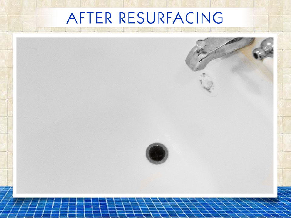 Bath tub chip repair after reglazing