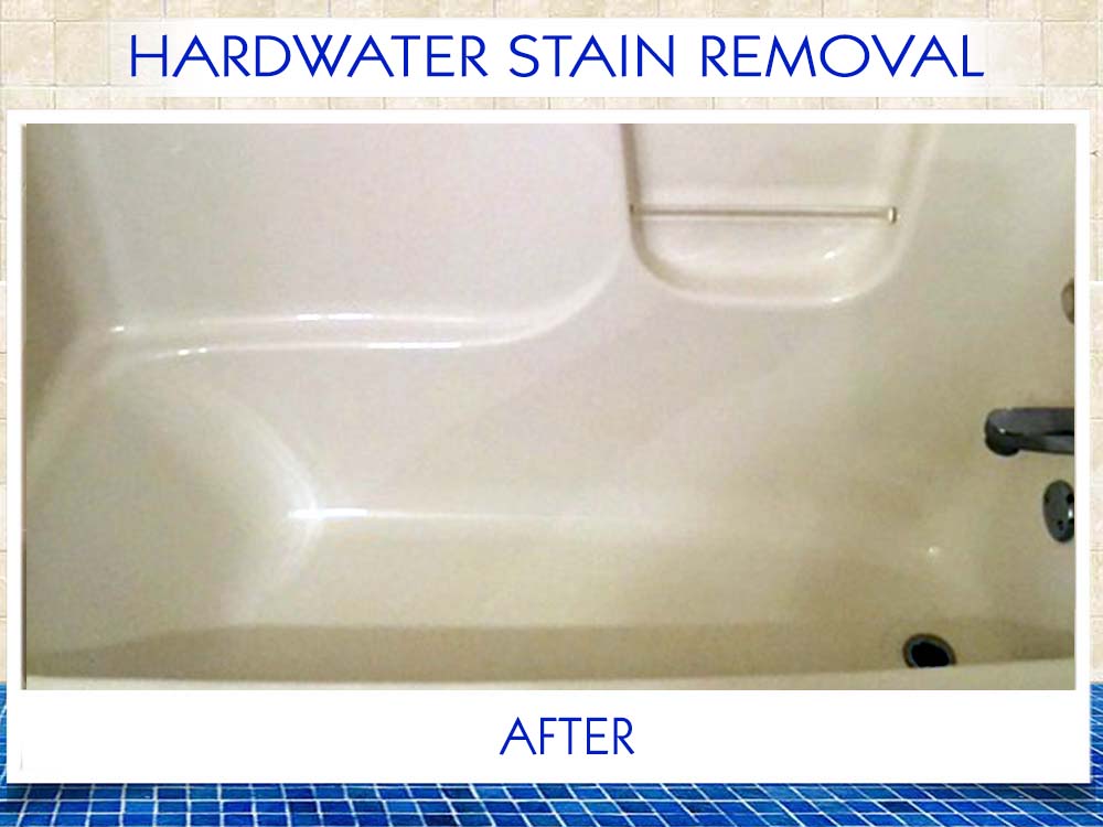 Hardwater Stain Removal Total Bathtub, Fiberglass Bathtub Stain Removal