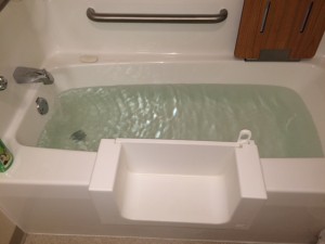 safe way tub door after